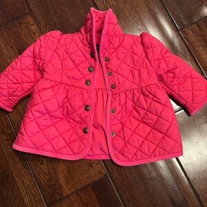Polo by Ralph Lauren Bright Pink Quilted Puffer Jacket